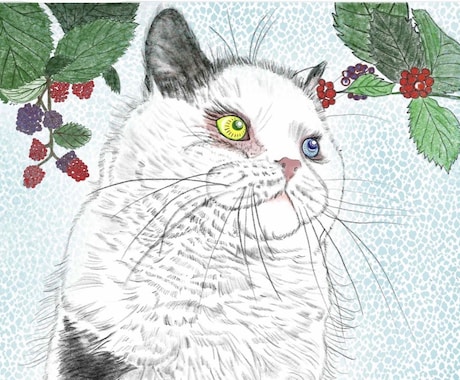 即日納品可能、画像を参考に鉛筆スケッチを描きます 画像を元にスケッチ画から全面カラーの絵画まで心温まる物に。 イメージ1