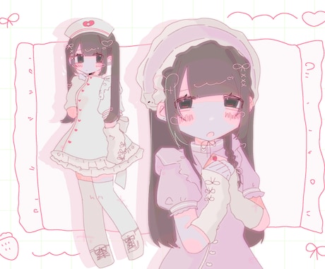 一枚絵や簡単なアニメーションを描きます MV・グッズ用イラスト・サムネイル等幅広く受付中です。 イメージ2