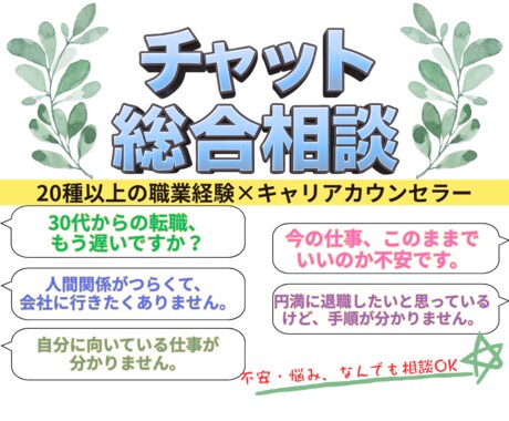 テキストだから話せる、あなたの悩みを受け止めます 話すのは苦手。でも、誰かに聞いてほしいキャリアの悩み イメージ2