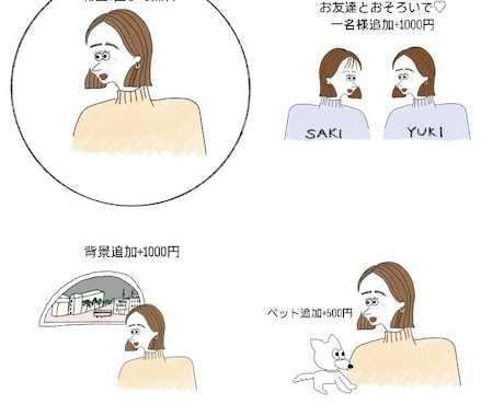 大人かわいいおしゃれなアイコンイラスト描きます 印象アップ◎小物・文字入れ無料！シンプルイラスト イメージ2