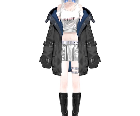 限定1点　女の子　銀髪VTuberモデル販売します 初期PR　設定サポート致します　VTS対応 イメージ1