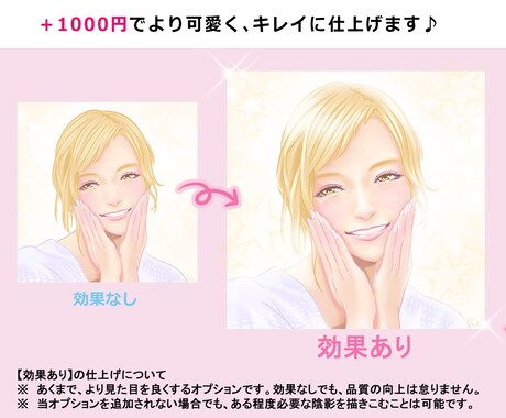 SNS用のキレイな似顔絵を心を込めて描きます 2名様限定、基本料金3500円で対応中 イメージ2