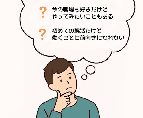 ３往復やり取りで就活・転職お悩みなんでも聞きます 電話が苦手な方や、じっくり考えながら相談したい方に最適です イメージ1