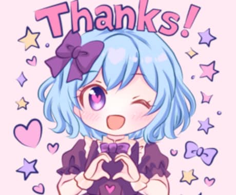 Web拍手やプロフィール用ミニアイコン制作します あなたのSNSを、世界にひとつだけのアイコンで彩りませんか？ イメージ2