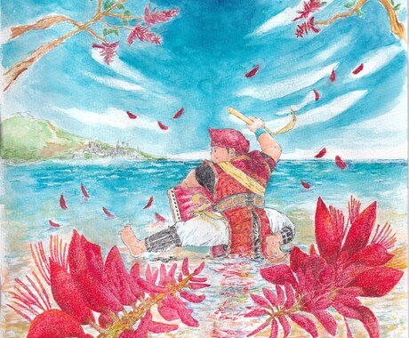 沖縄の風景をお描きします 沖縄の風景と人物をモチーフにします。 イメージ2