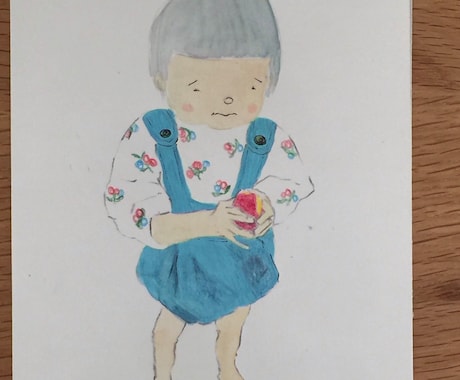 お子様の成長の記録に。写真をもとに絵を描きます お子様の成長記録をイラストにしませんか。 イメージ2