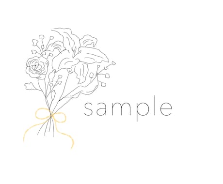 お洒落な手描きブーケのアイコンを製作します 〜世界に一つだけの花束デザイン〜 イメージ2