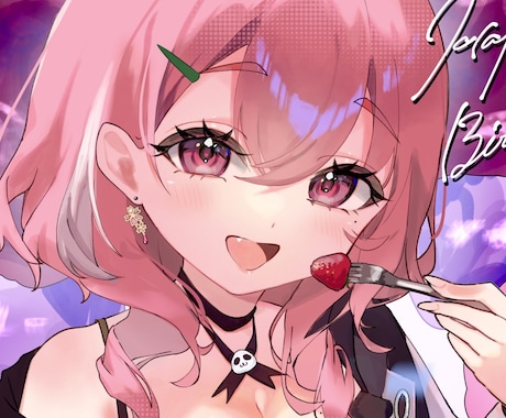 アイコン、サムネイルなど！艶感キラキラお描きします イメージ1