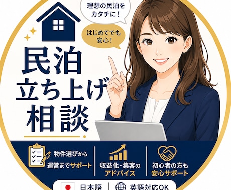 Airbnbスーパーホストの私が相談受付ます はじめての民泊開業の相談に乗ります（30分） イメージ1