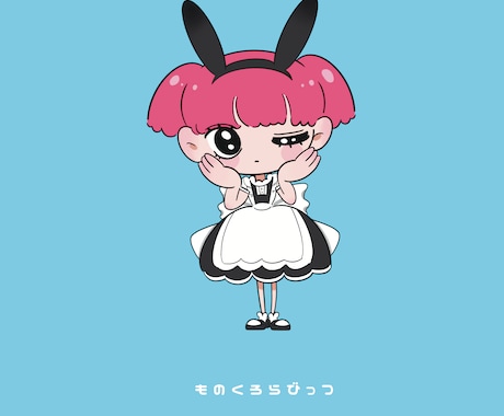 サブカル的なデフォルメのかわいい女の子を描きます 2枚目のようなカートゥーン調も描けます。 イメージ1