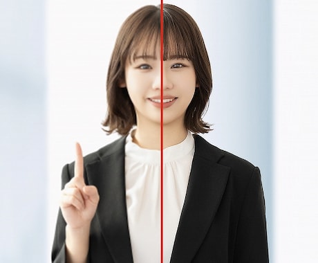 大切な写真をプロが高解像度画像に強化します 総面積４倍に拡大し、シャープネス機能でドットを目立たなくする イメージ1