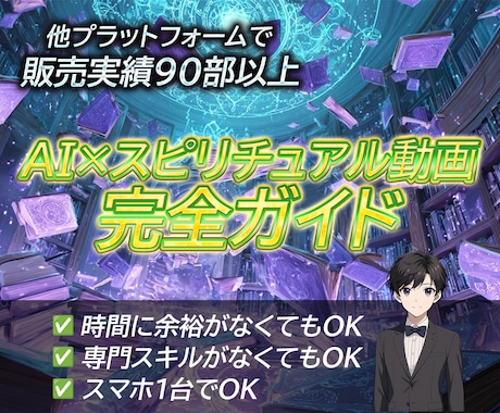 AI×スピリチュアル動画稼ぎ方教えます スマホ1台1日15分の癒しの副業で月10万円！？を静かに稼ぐ イメージ1