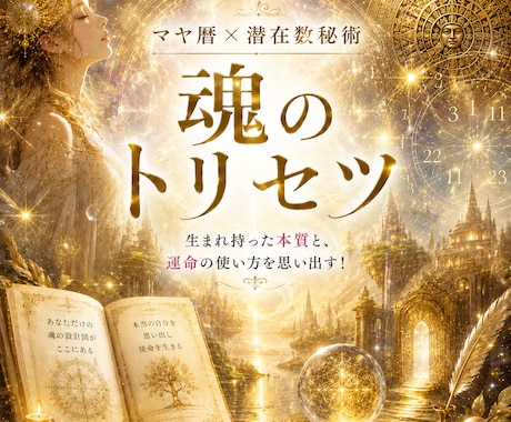 マヤ暦×数秘をガッチャンコ！魂のトリセツ準備します 生まれ持った本質と、運命の使い方を思い出す！魂のトリセツ！ イメージ1