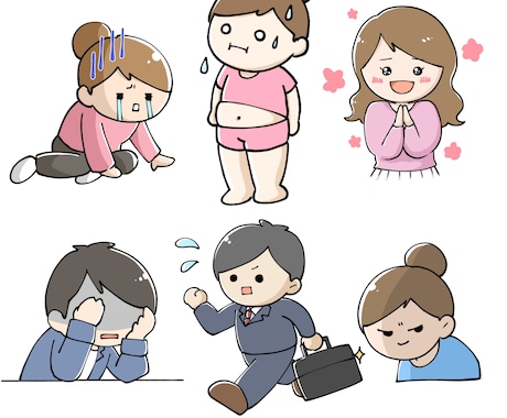 あなただけのシンプル素材イラスト作成します 挿絵、web、チラシ、ビジネス、動画などワンポイントに イメージ1