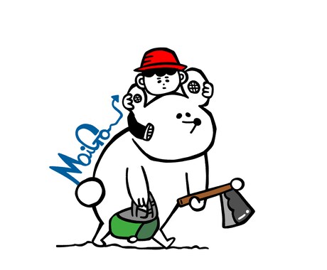 商用利用OK！動物や人物イラスト描きます 独特のタッチでオリジナル出します！ イメージ2