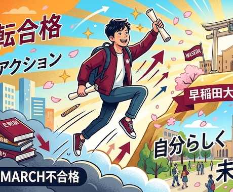 現役早稲田生がリアルな受験戦略・勉強相談に乗ります E判定・MARCH不合格の僕だから教える早稲田逆転合格リアル イメージ1