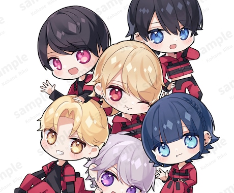 かわいいデフォルメキャラクターイラストを描きます グッズ制作等におすすめ！差分もお作り出来ます！ イメージ2