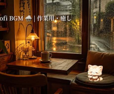 lofi・BGM系YouTubeサムネを作ります 毎週自分で作り続けているサムネイルを、あなたの動画にも イメージ2