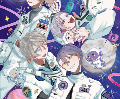 イメージに合った高クオリティなイラストを制作します オリジナルから本家様寄せまで幅広い絵柄で描けます イメージ2