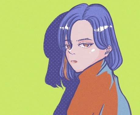 お洒落なアイコン描きます 派手な色使い、表情豊かなアイコン制作します！ イメージ1