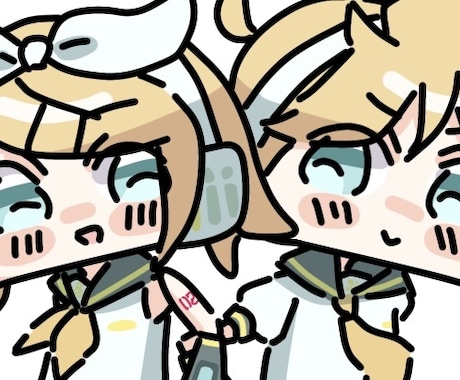 デフォルメイラスト描きます 簡易的な可愛いミニキャラです。MVの1部等にお使いください。 イメージ1
