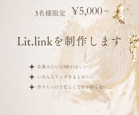 Lit.linkの画像を制作します 先着3名様限定！モニター価格で画像5枚5000円で制作します イメージ2