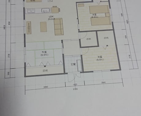 間取り図作成します 要望にお応えして具体的なイメージへ。 イメージ1