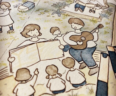 あなたの想いを表現する A4水彩画イラスト描きます HPやSNSで使える あたたかみのある水彩画イラスト イメージ2
