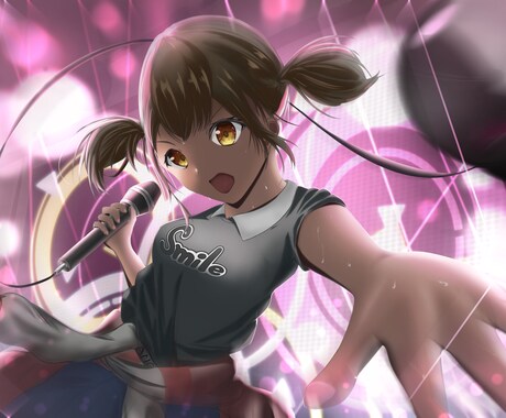 二次創作の美少女の一枚絵を描きます 駆け出しのため4000円で一枚絵を描きます イメージ2