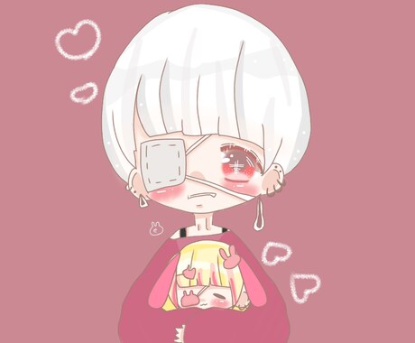 SNS用アイコン作成します ふわふわした絵柄が好きな人にオススメです！ イメージ2