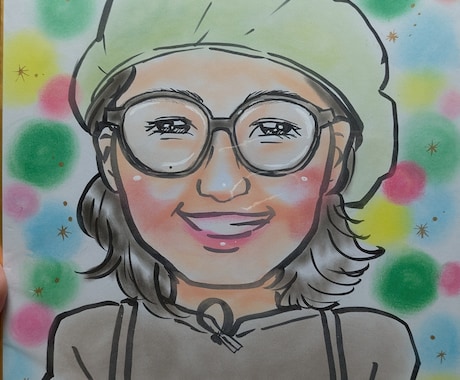 心に光を灯す、優しいアナログ似顔絵を描きます 見つめるたび、心がほどける魔法のような優しさをお届けします イメージ1