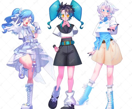 さまざまな場所でお使い頂けるイラストお描きます アイコン、1枚絵、サムネイルなど イメージ2