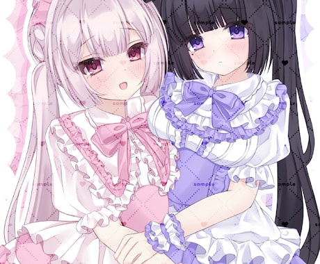 萌え系イラストをお描きします snsの活動やグッズなどにට ̫ට ♡♡ イメージ2