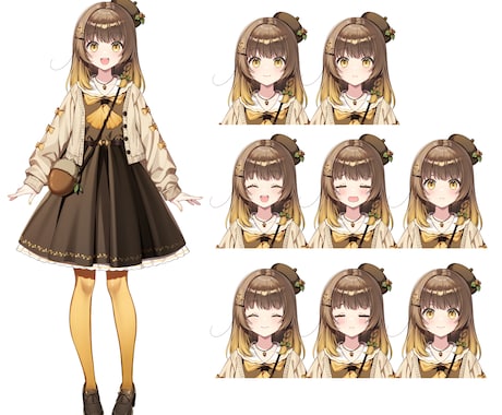 商用利用可！魅力的なおめめな立ち絵作成します キャラデザや表情差分も承ります☆男性キャラもOK！ イメージ2