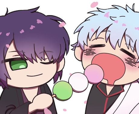 ほんわか癒されるミニキャラ描きます イメージ1