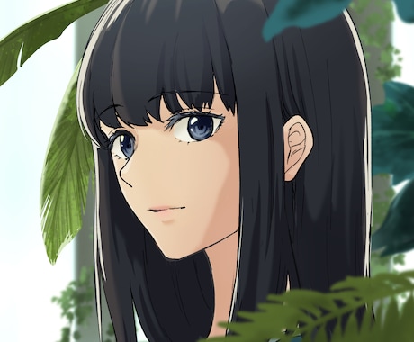 SNS・配信用アイコンをお描きします アニメ塗りで華やかなアイコンをお求めの方へ イメージ1
