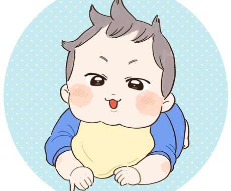 ぷにぷに♡赤ちゃんの全身似顔絵描きます 赤ちゃんの全身の似顔絵。アイコンやSNS、プレゼント等に♬ イメージ2