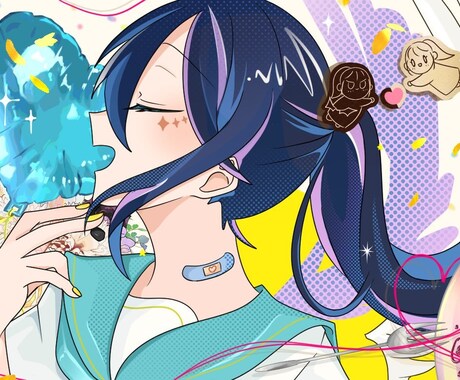 歌ってみたサムネイラスト描きます /キャラクターらしい表情で生き生きと描くのが得意です！ イメージ2