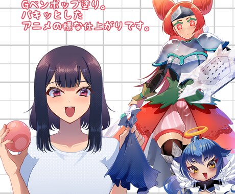 アイコン・全身絵・一枚絵を制作します 丁寧なヒアリングとサポートを心がけます。 イメージ2