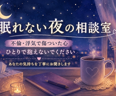 サレた経験のある私がお話を聞きます どんな気持ちでもぶつけて下さい。 イメージ1