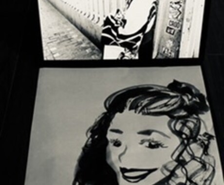 アイコン用にがお絵やイラストを水墨画でお描きします 水墨画で個性的なにがお絵やお好きなイラストをオーダーメイド イメージ1