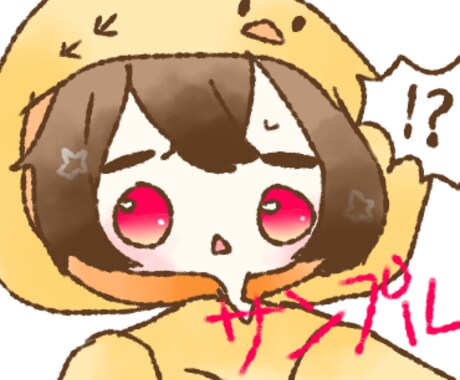 SNSなどのアイコン描きます ゆるふわ、水彩風のオリキャラをアイコンに！ イメージ2