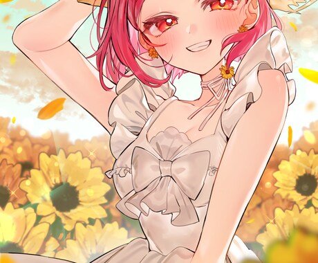 キラキラ・繊細なイラスト描きます ご依頼主さんの求める世界観を表現します。女の子が得意です。 イメージ2