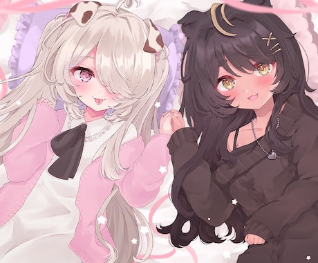 可愛い女の子のイラスト描きます 歌ってみた/動画サムネイル/立ち絵/グッズ/宣伝用イラスト等 イメージ1