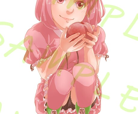 Peach mascot characterます To the mascot of the website. イメージ2
