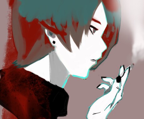 あなただけのカッコイイ似顔絵、イラスト描きます 現役美大生がイラスト制作します。 イメージ2