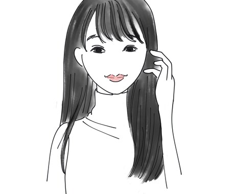 似顔絵、アイコンを描きます アニメ過ぎずリアル過ぎない線画イラスト！ イメージ2