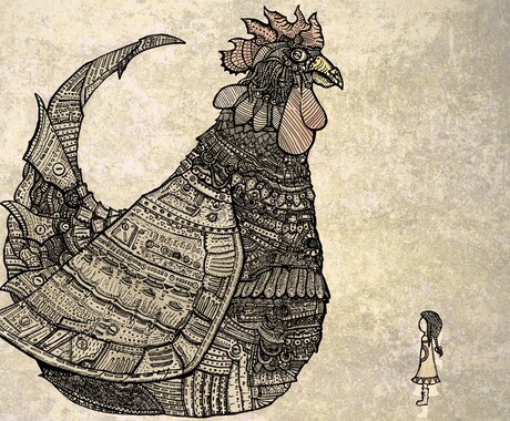 密画っぽいもの描きます 他にはない画風をあなたに！ごちゃごちゃ系が好きな人はぜひ！ イメージ2