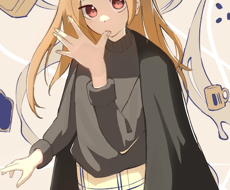アイコン・イラストに使えるかわいいイラスト描きます どんなアングルでもお任せください! イメージ1