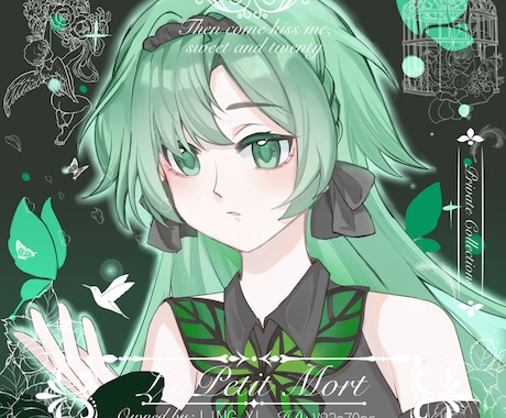 簡単な背景つきのアイコンを描きます 初めての特別価格です♪女の子がより得意です、！ イメージ1